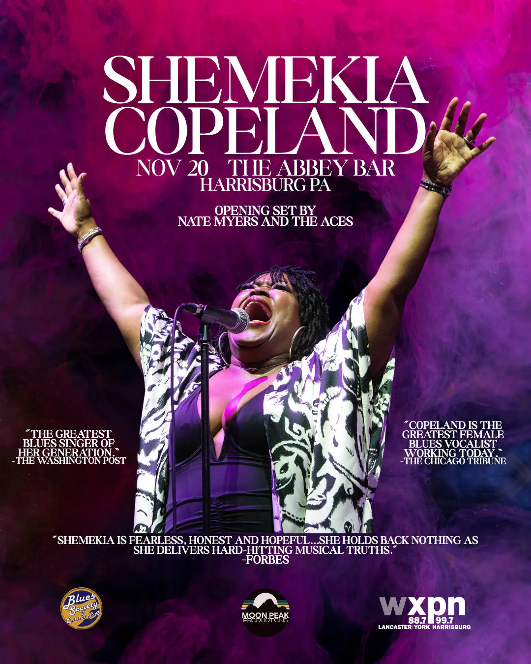 WXPN Welcomes Shemekia Copeland | The Abbey Bar | Harrisburg PA event banner