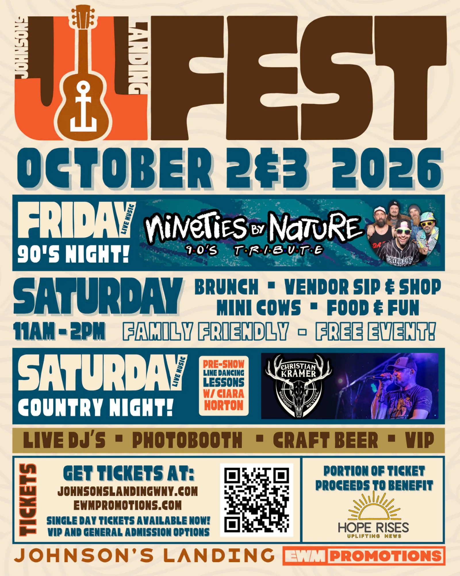 Johnson's Landing JL FEST 2026 event banner