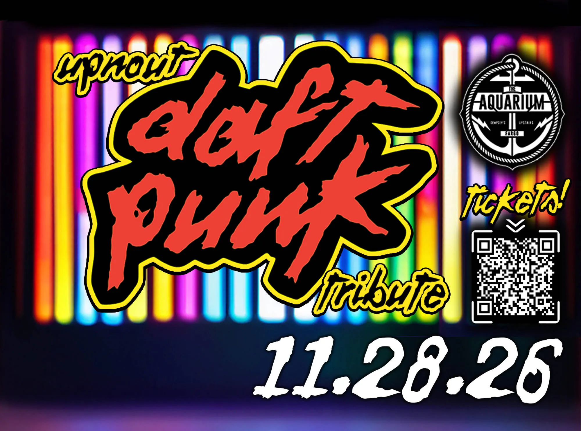 UPNOUT / DAFT PUNK TRIBUTE / NOVEMBER 27TH / THE AQUARIUM event banner
