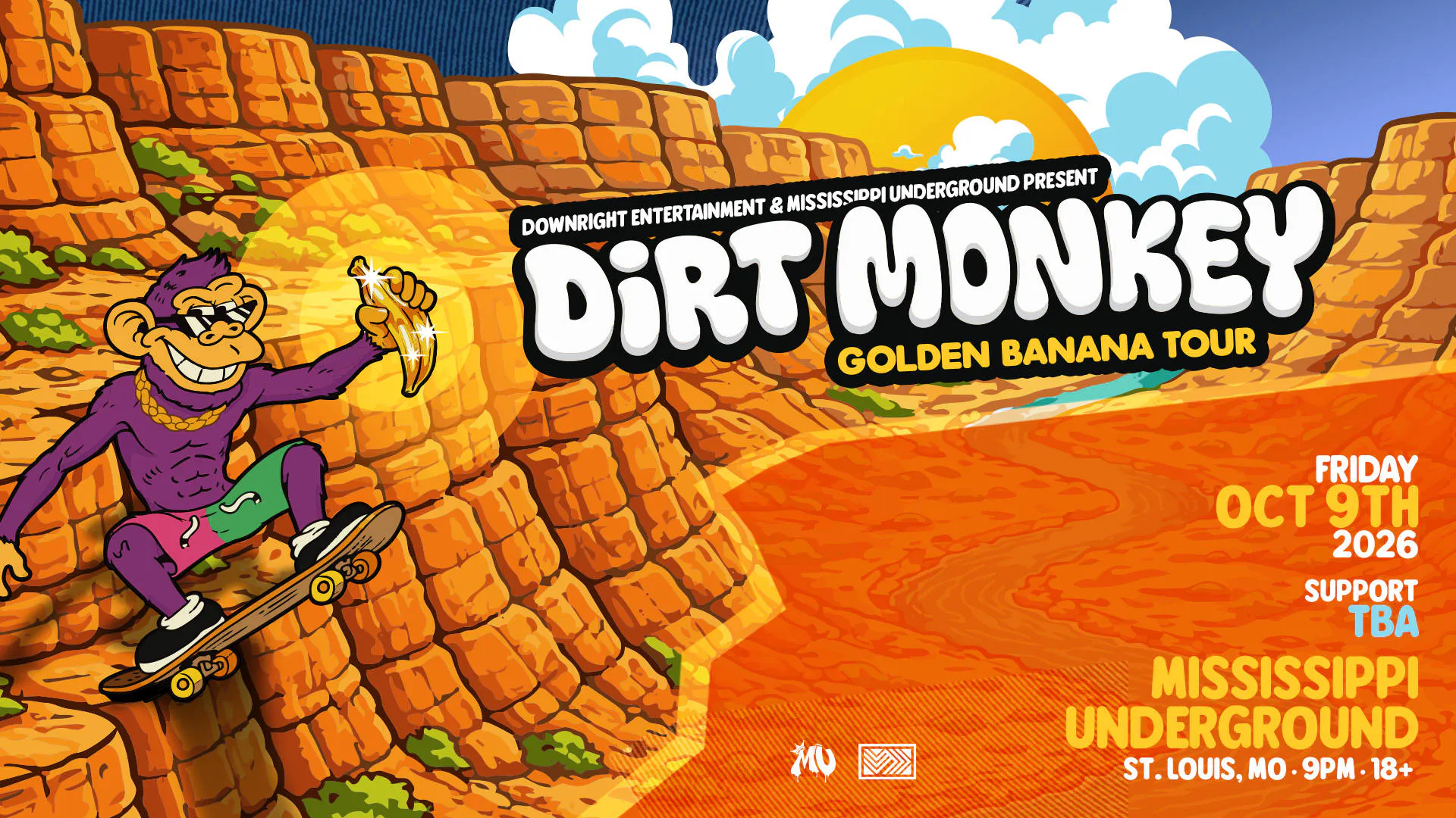 DiRT MONKEY: GOLDEN BANANA TOUR event banner