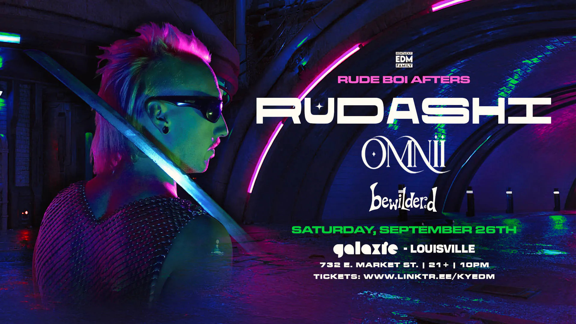 Rudashi: Rude Boi Afters w/ Omnii & Bewilderd event banner