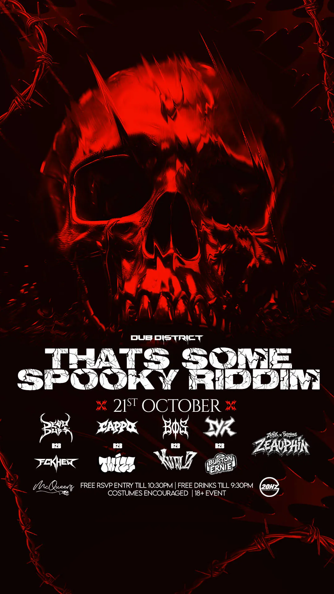 DUB DISTRICT: THATS SOME SPOOKY RIDDIM event banner