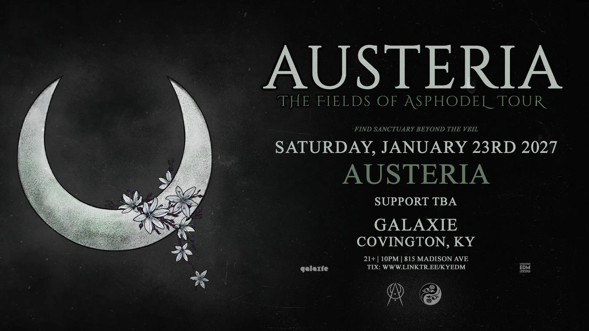 Austeria: The Fields of Asphodel Tour at Galaxie - Covington event banner