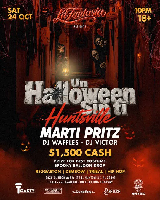 Halloween Sin Ti event banner