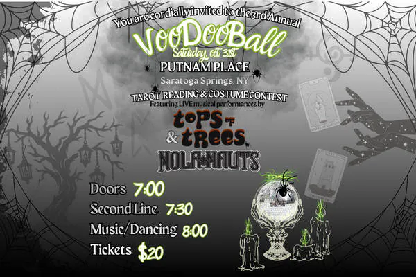 3rd Annual Voodoo Ball ft: The NolaNauts & Tops of Trees event banner