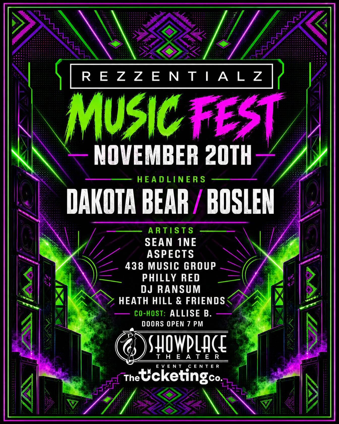 Rezzentialz Music Fest event banner
