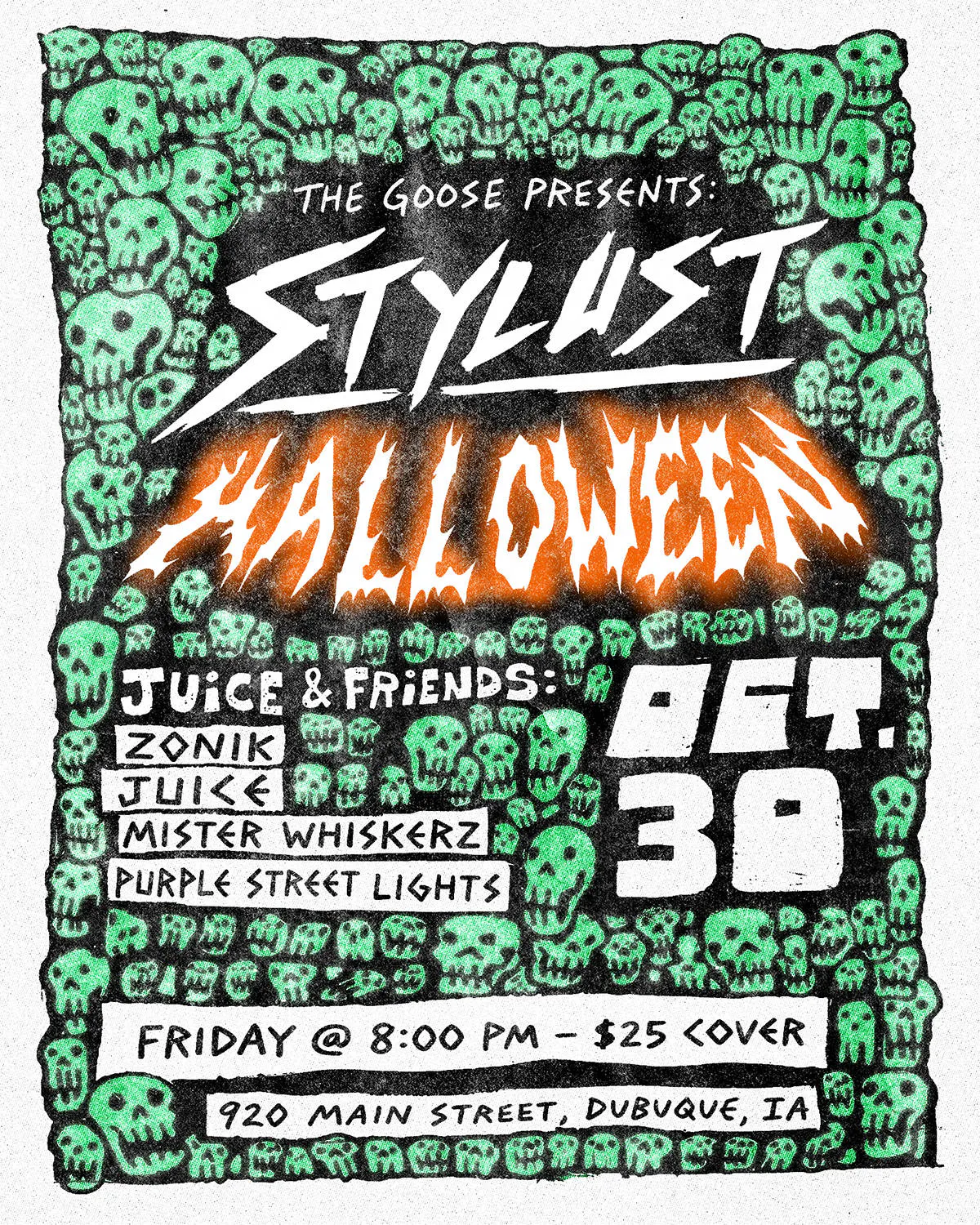 Juice & Friends Halloween feat. STYLUST event banner