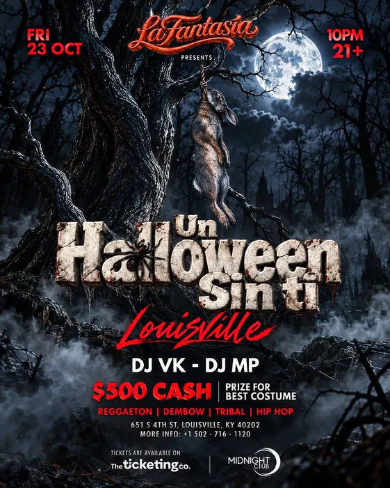 Halloween Sin Ti event banner