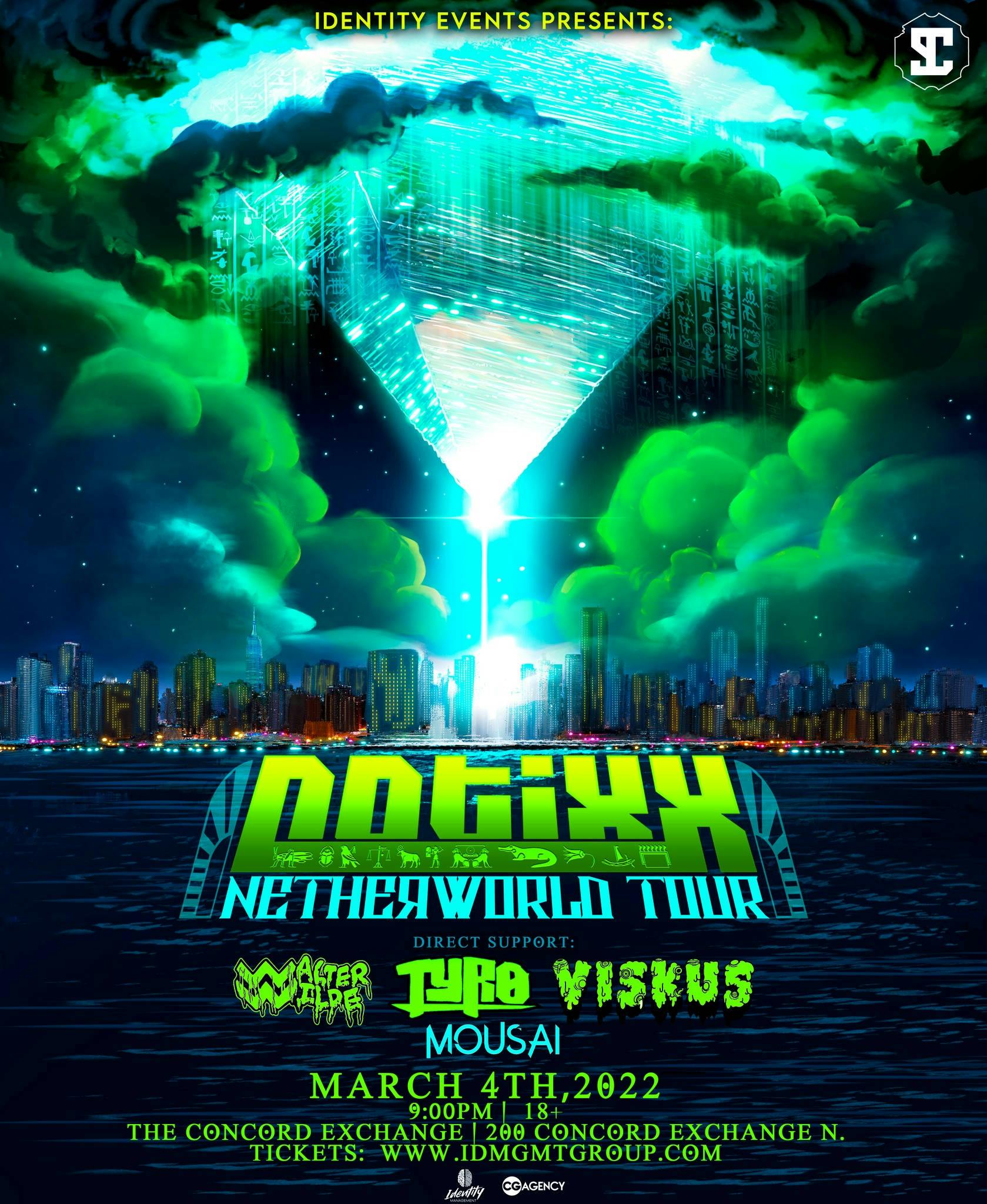 Historic Concord Christmas Tour 2022 Notixx - Netherworld Tour W/ Tyro , Walter Wilde, Viskus And Mousai | The  Ticketing Co.
