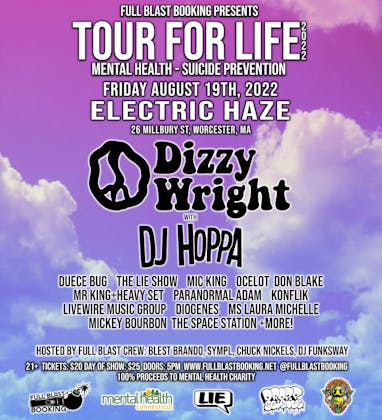 TourForLife22 feat Dizzy Wright event banner