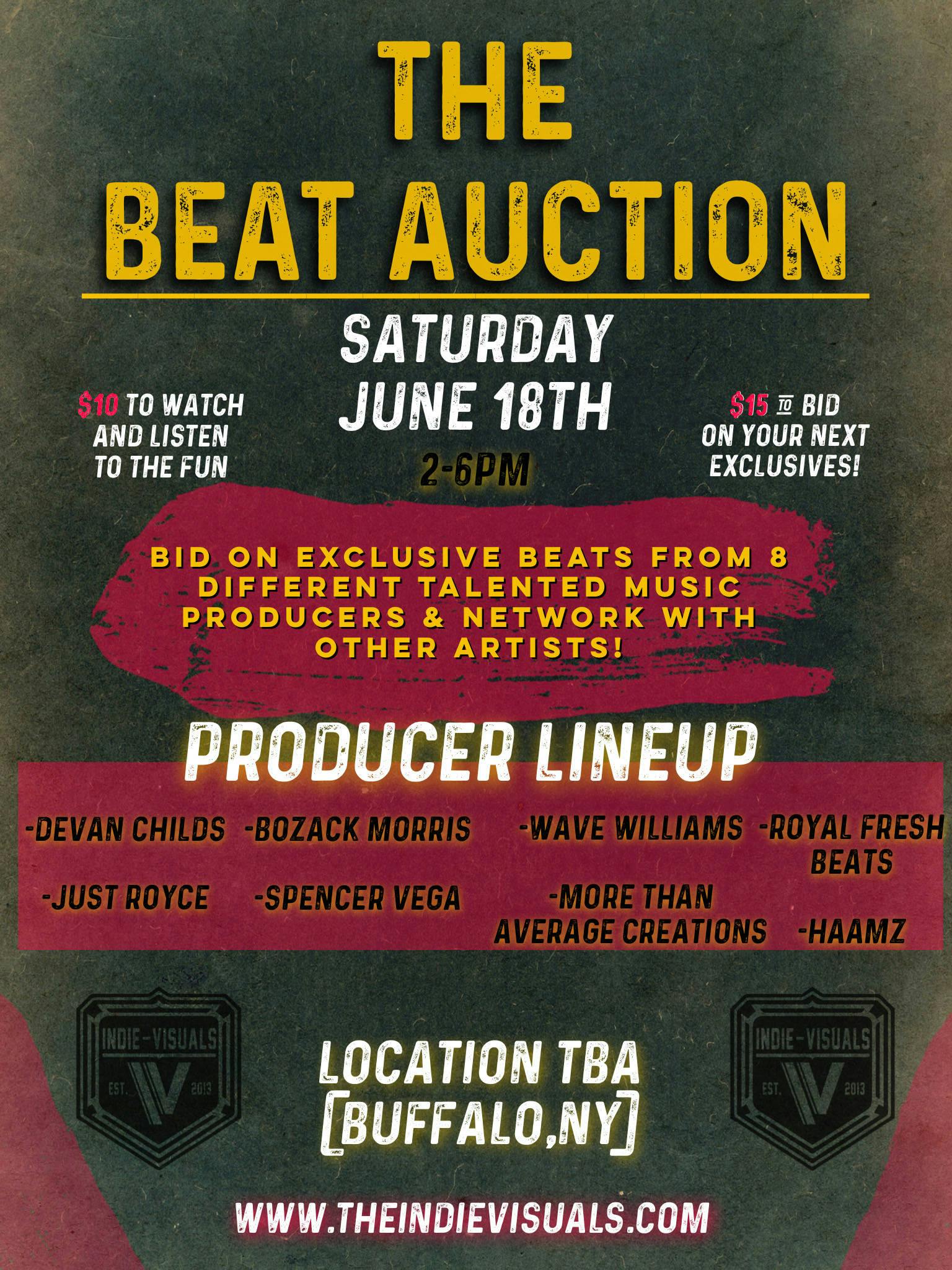 The Beat Auction Presented By The Indie Visuals The Ticketing Co