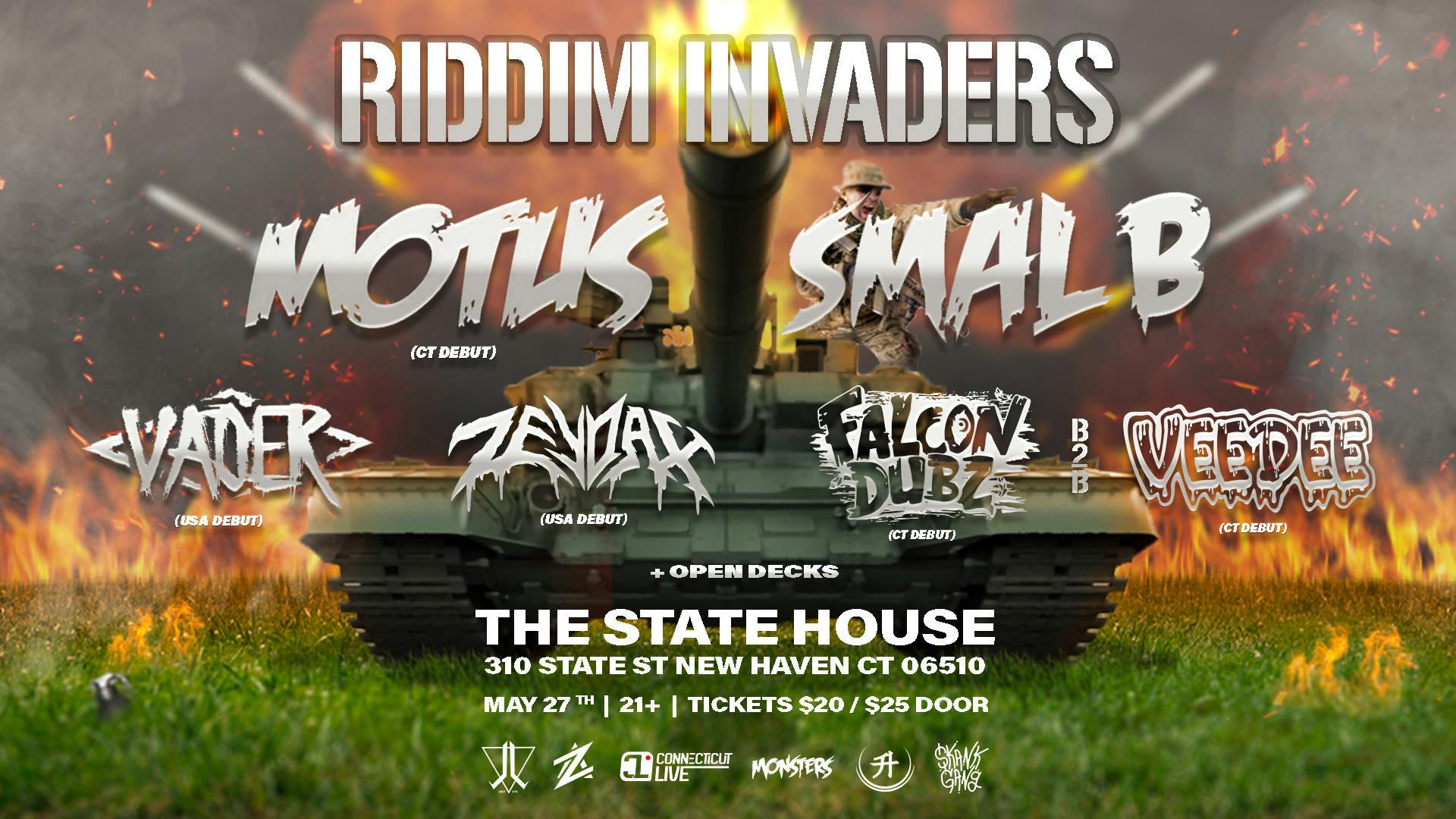 Riddim Invaders W/ Motus & Smal B | The Ticketing Co.