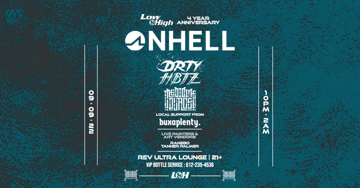 Low & High 4 Year Anniversary event banner