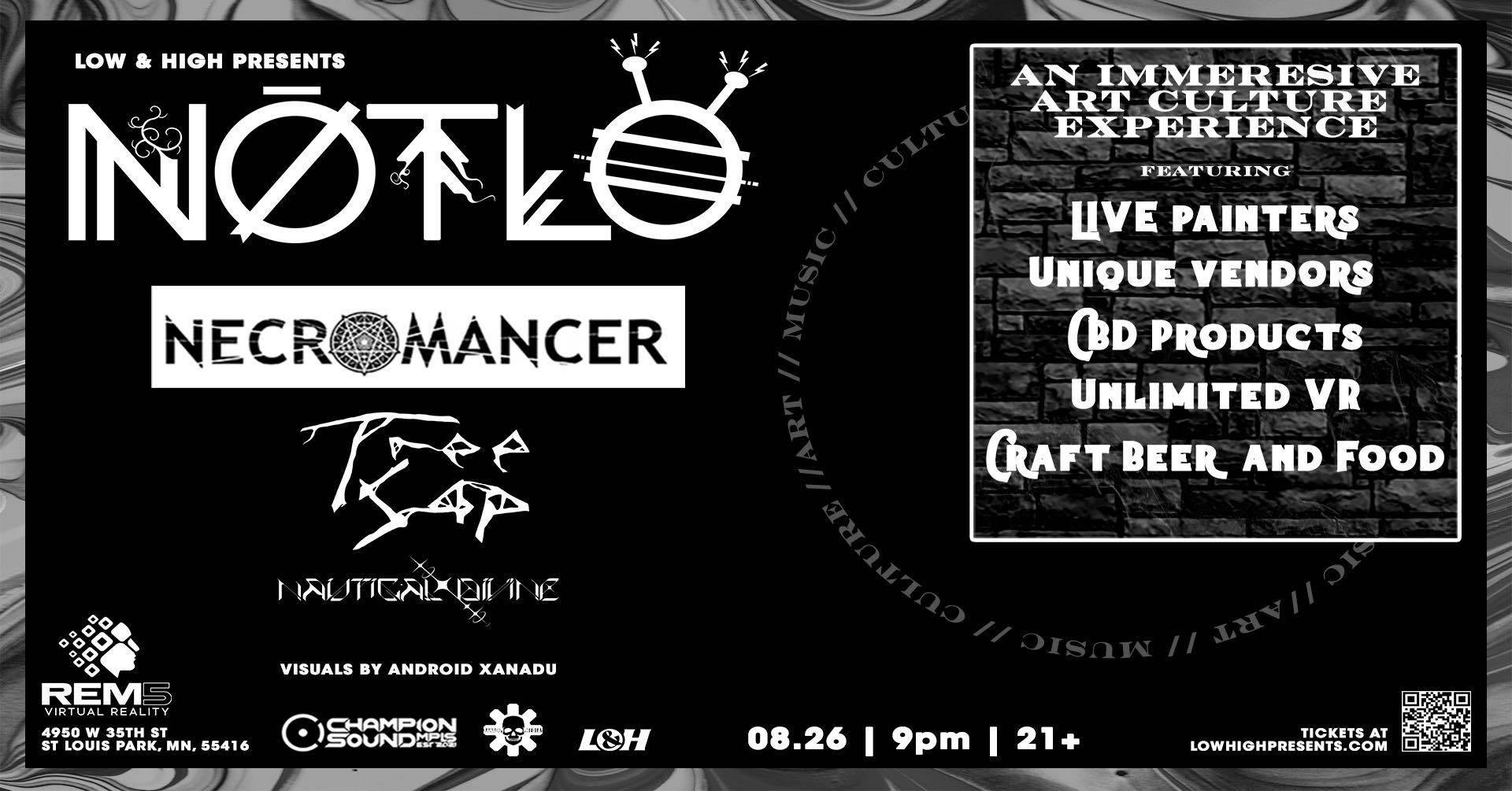 Low & High Presents: NotLö, Necromancer + more / VOID SOUND event banner