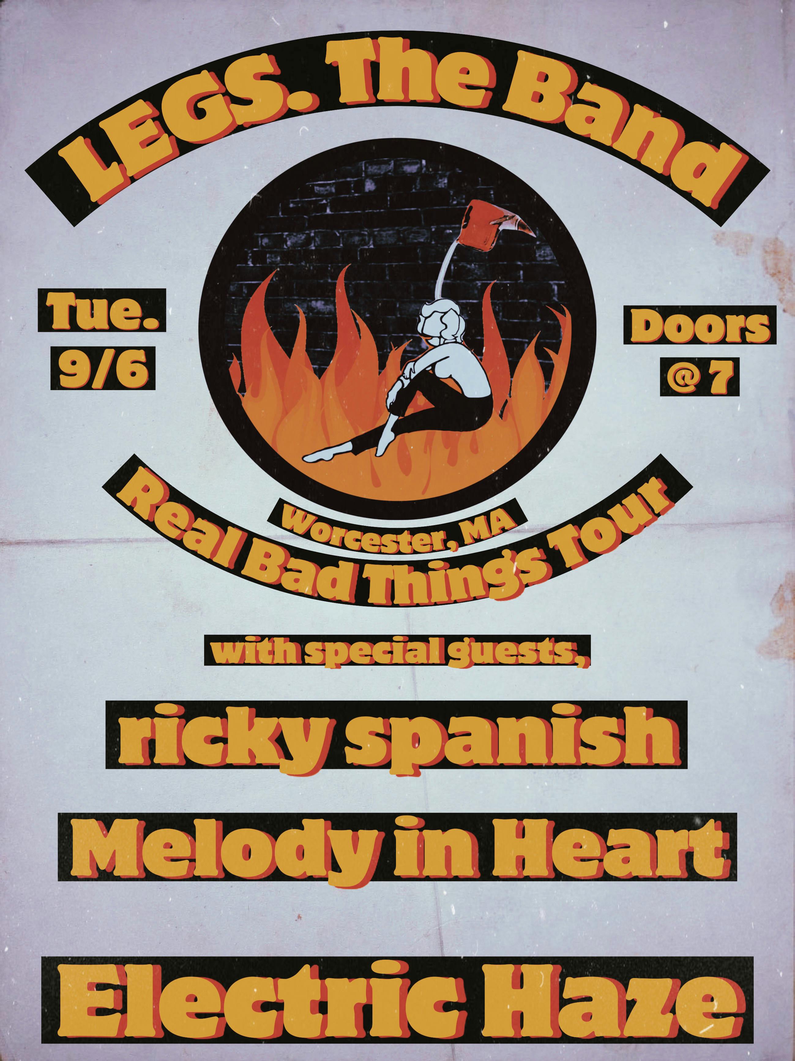 LEGS. The Band WSG/ Ricky Spanish and Melody In Heart | The Ticketing Co.