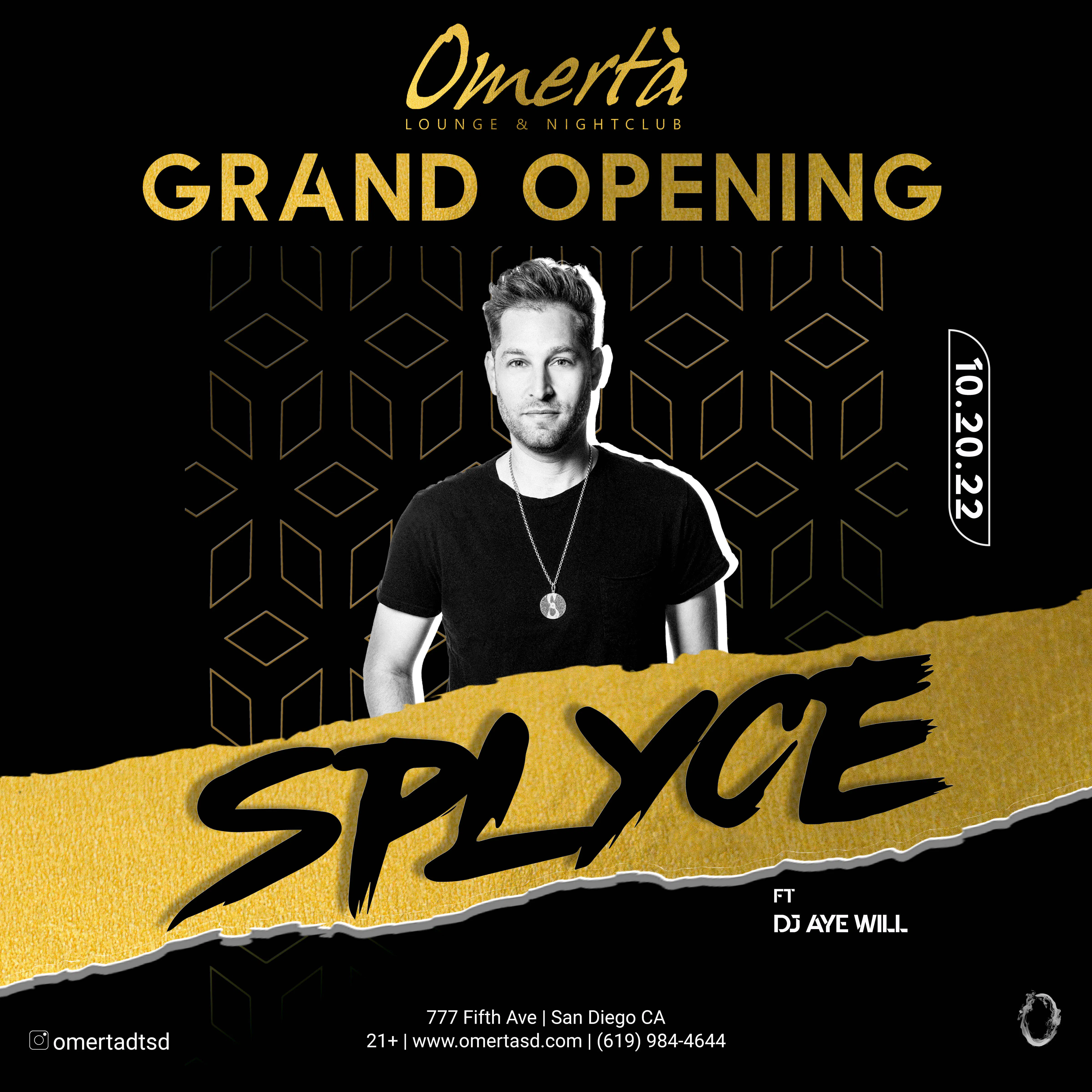 Omerta Grand Opening  event banner