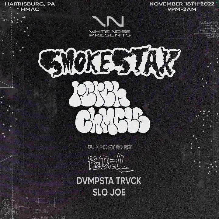 White Noise 003: Smokestax, Rsrch Chmcls, PoDELL & More event banner