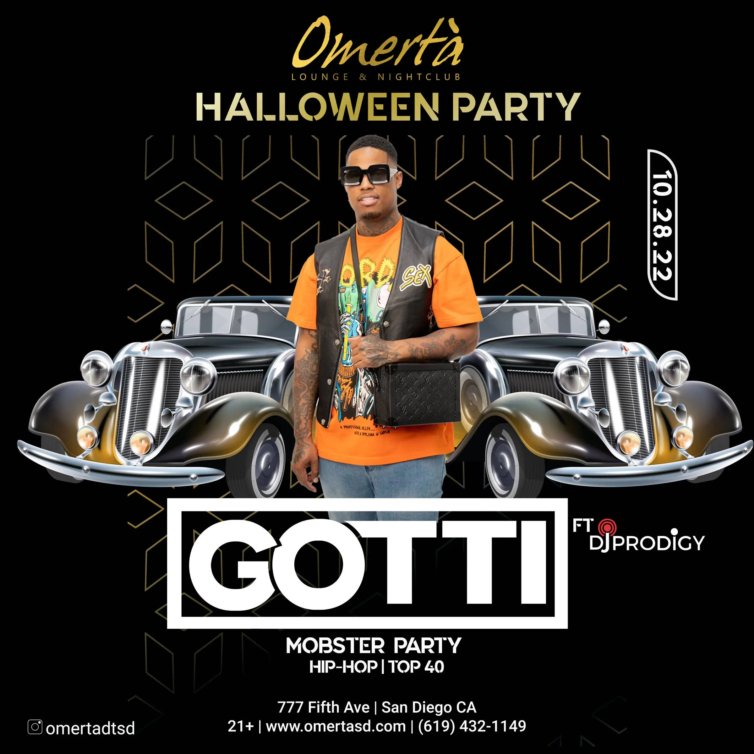 Mobster Party HipHop Fridays event banner