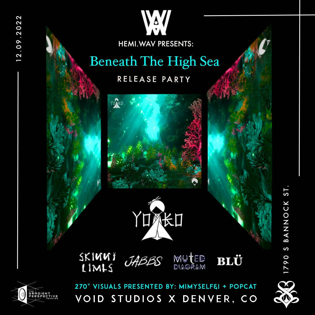 Yoko’s ‘Beneath The High Sea’ Release Party (Cancelled) event banner