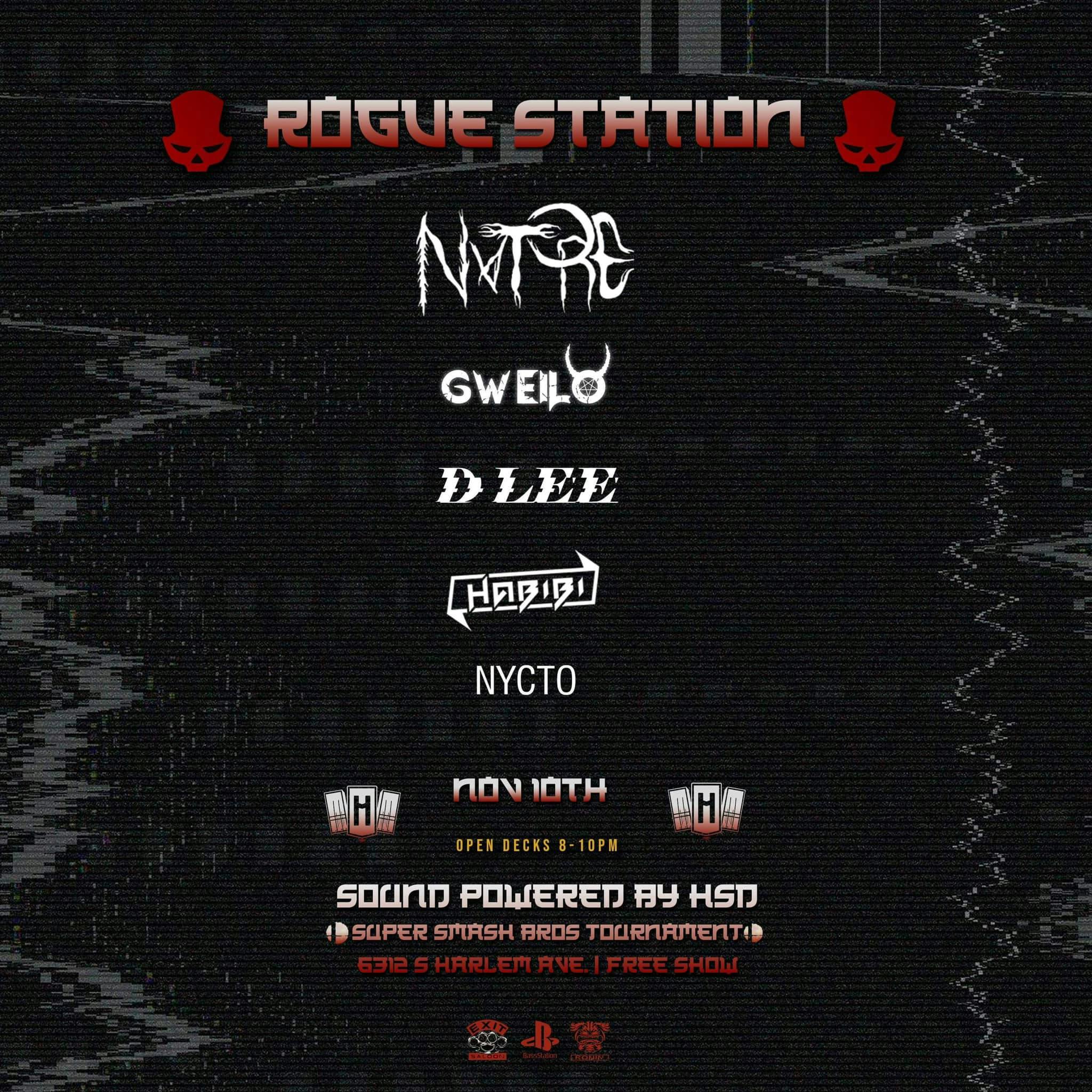 Rogue Station.003 Deep/Experimental Night FREE ENTRY event banner