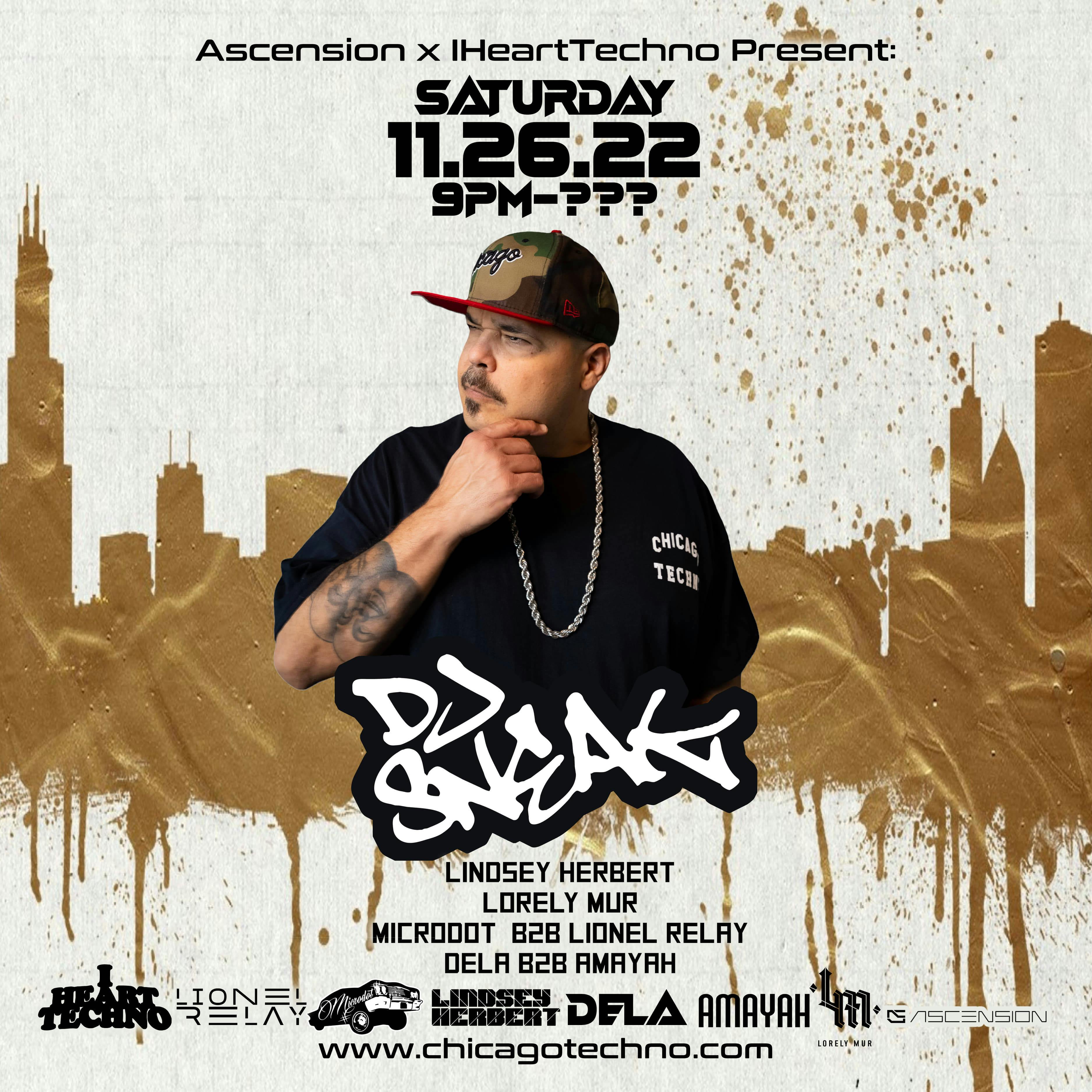 Ascension x IHeartTechno Presents: DJ Sneak event banner