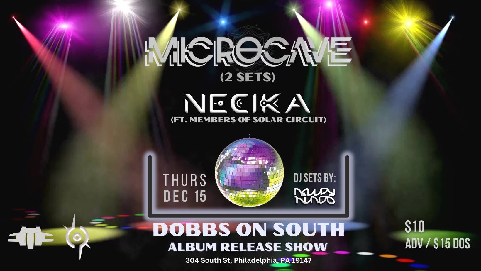Microcave Album Release w Necika & Newpy Hundo event banner