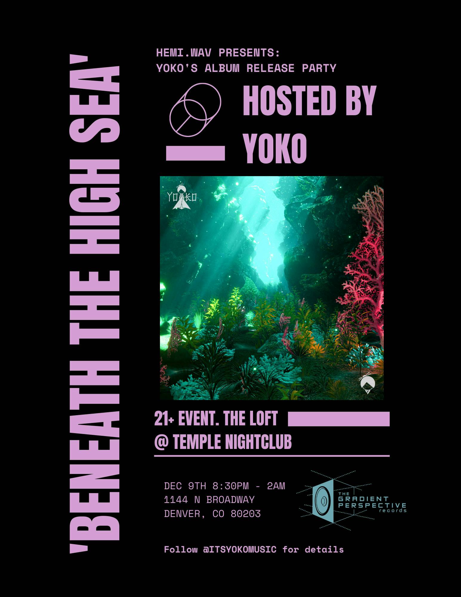 YOKO'S ALBUM RELEASE PARTY event banner