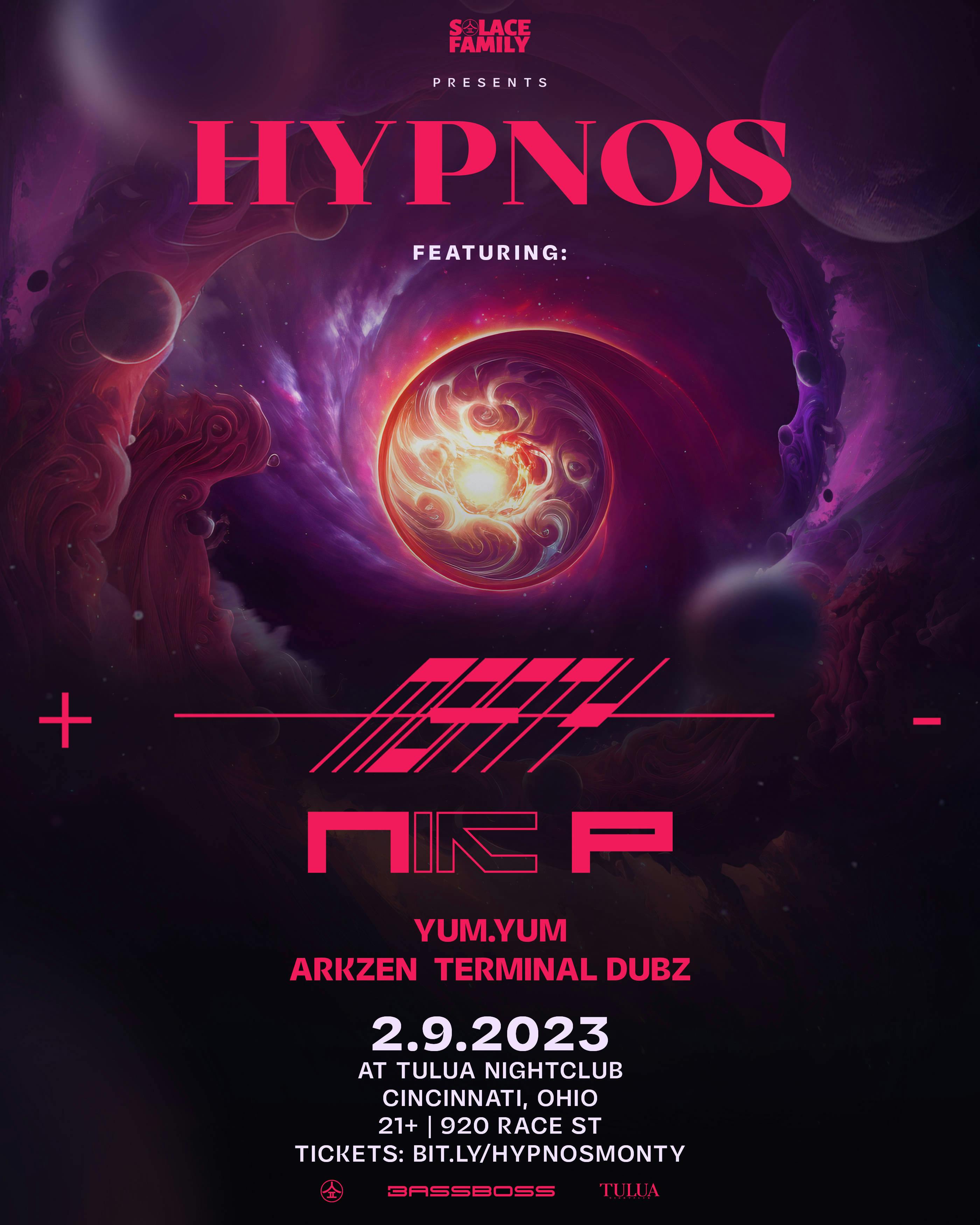 Solace Family Presents: HYPNOS w/ Monty event banner