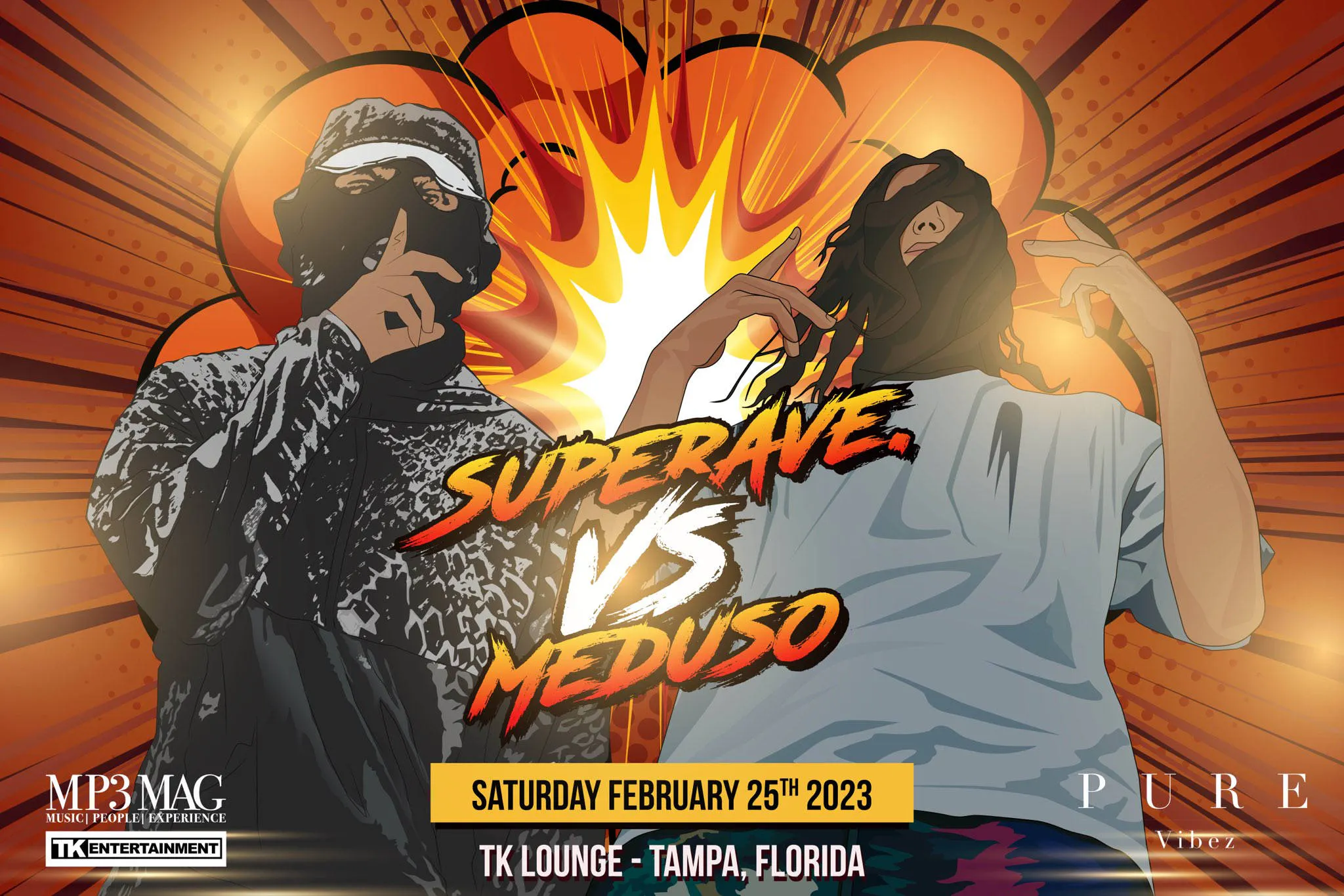 PURE VIBEZ PRESENTS: SUPERAVE.VS MEDUSO  event banner