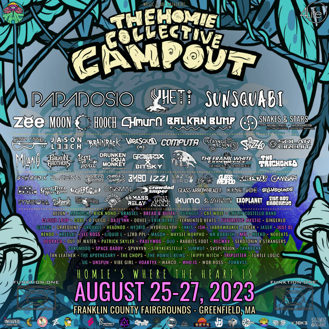 The Homie Collective Campout event banner