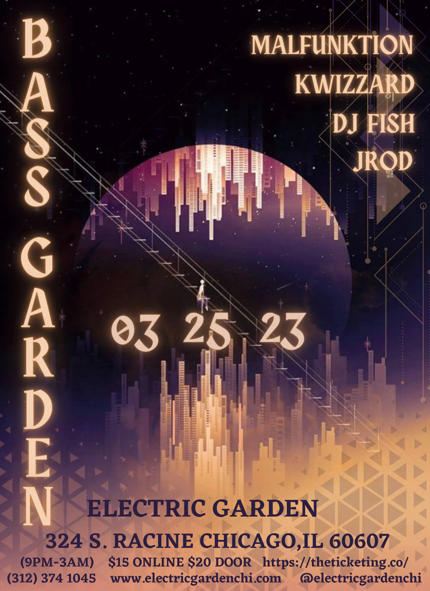 BASS GARDEN March 25th event banner
