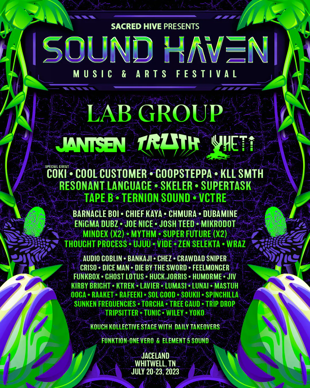 Sound Haven 2023 event banner