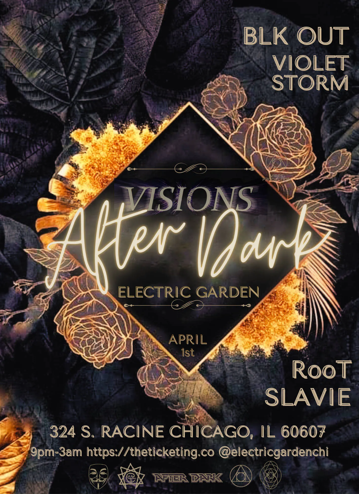 VISIONS AFTER DARK event banner