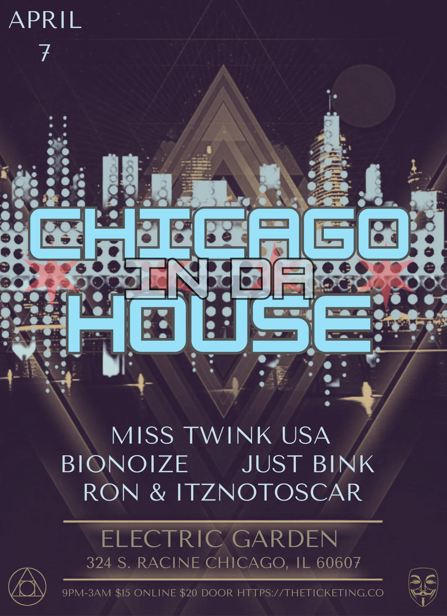 CHICAGO IN DA HOUSE APRIL 7 event banner