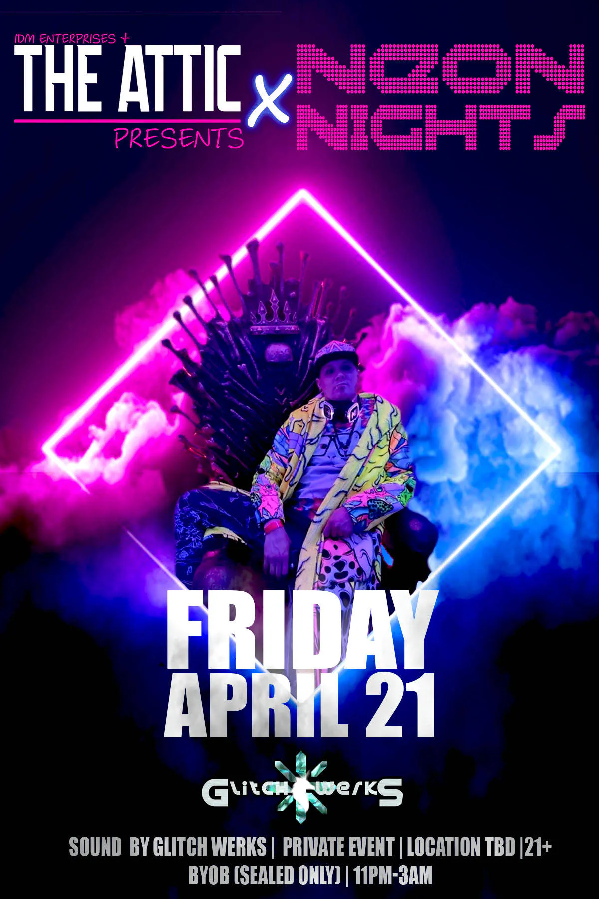 Neon Nights event banner