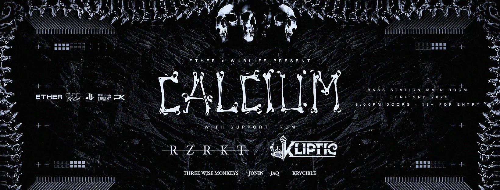 CALCIUM [at] Bass Station 6.2.23 event banner