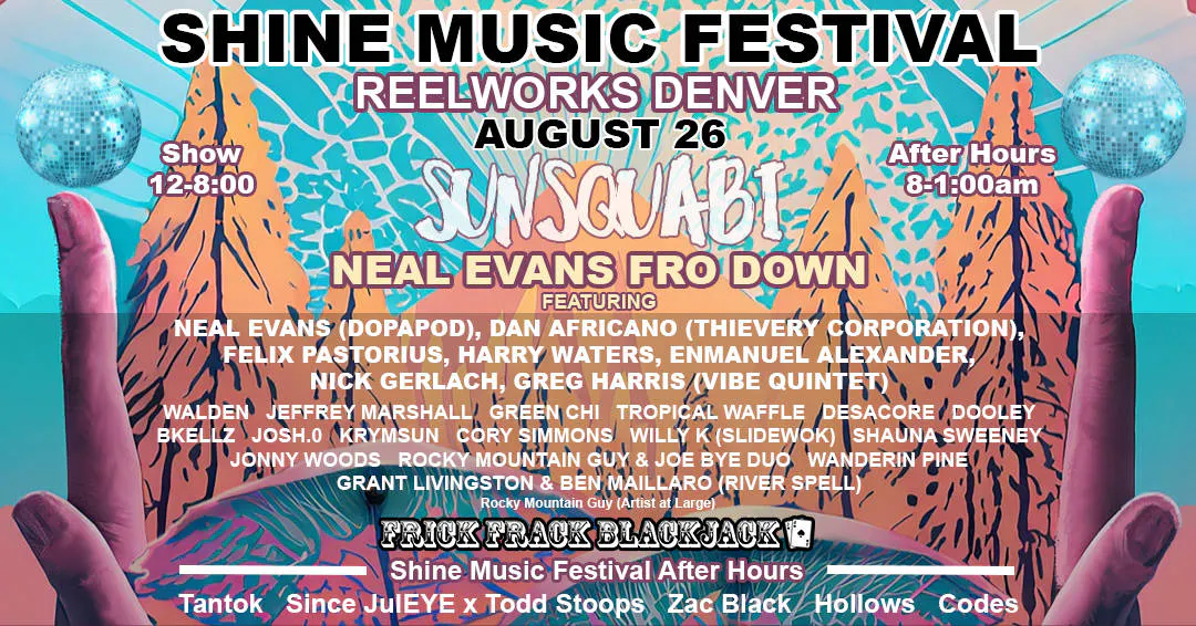 Shine Music Festival event banner