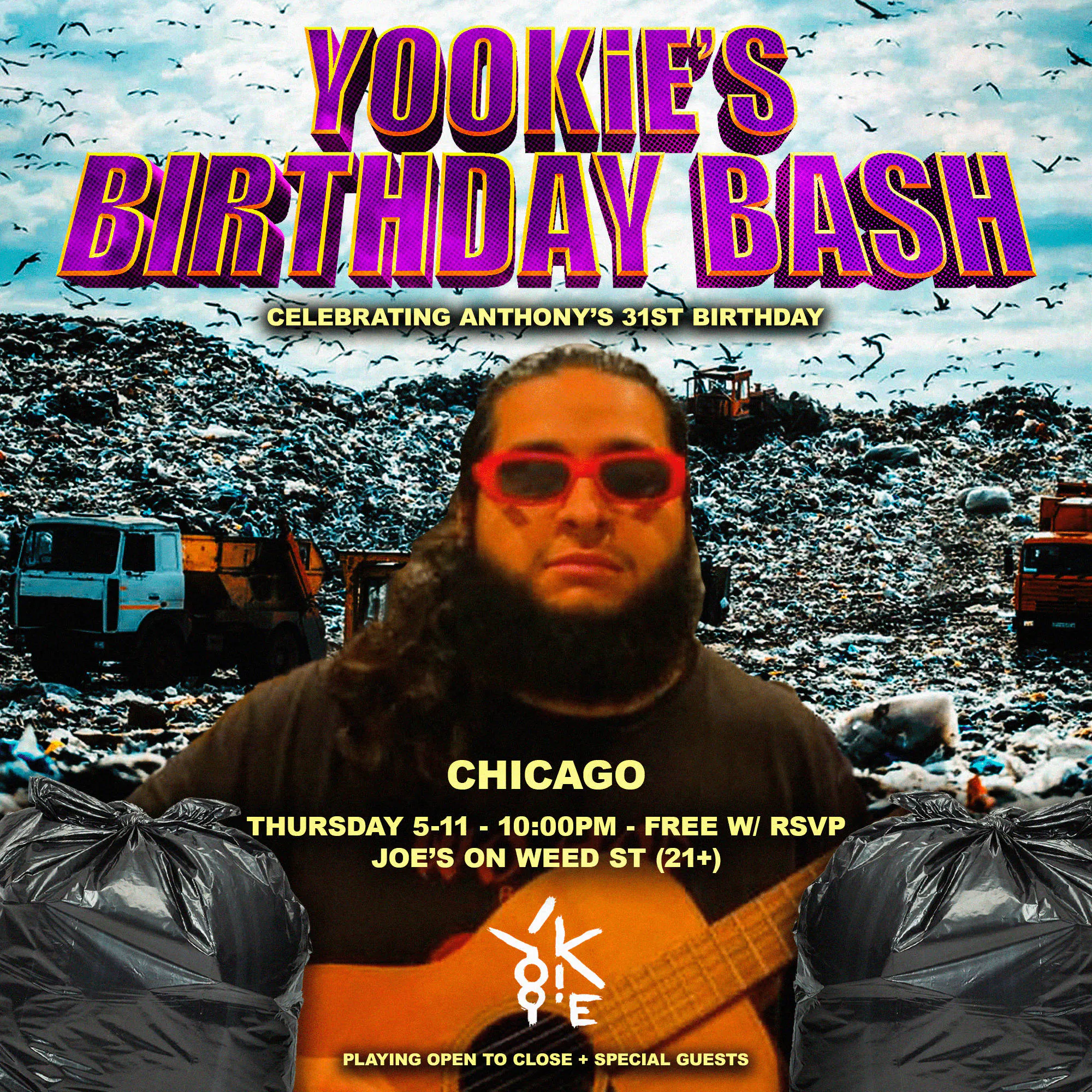 YOOKiE'S BIRTHDAY BASH | 5/11 event banner