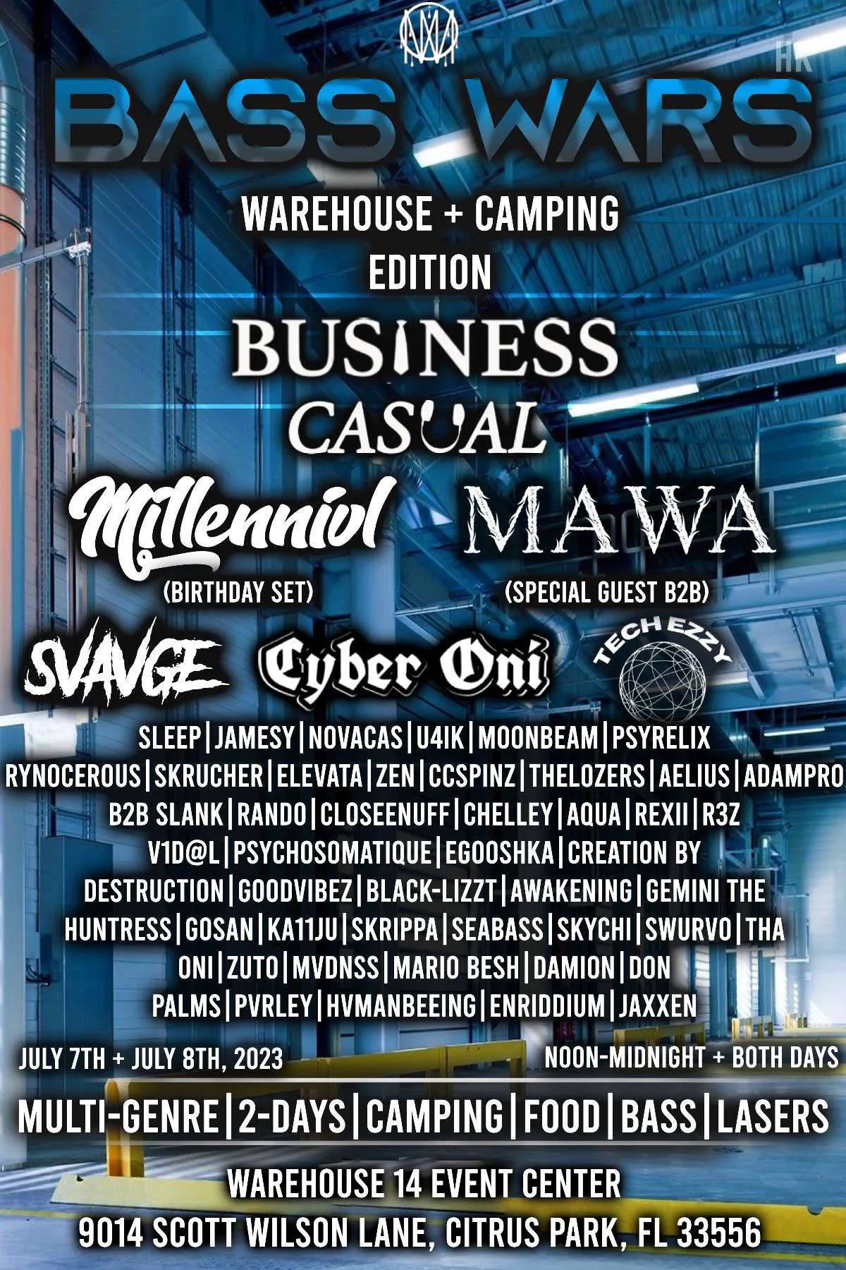 Bass Wars event banner