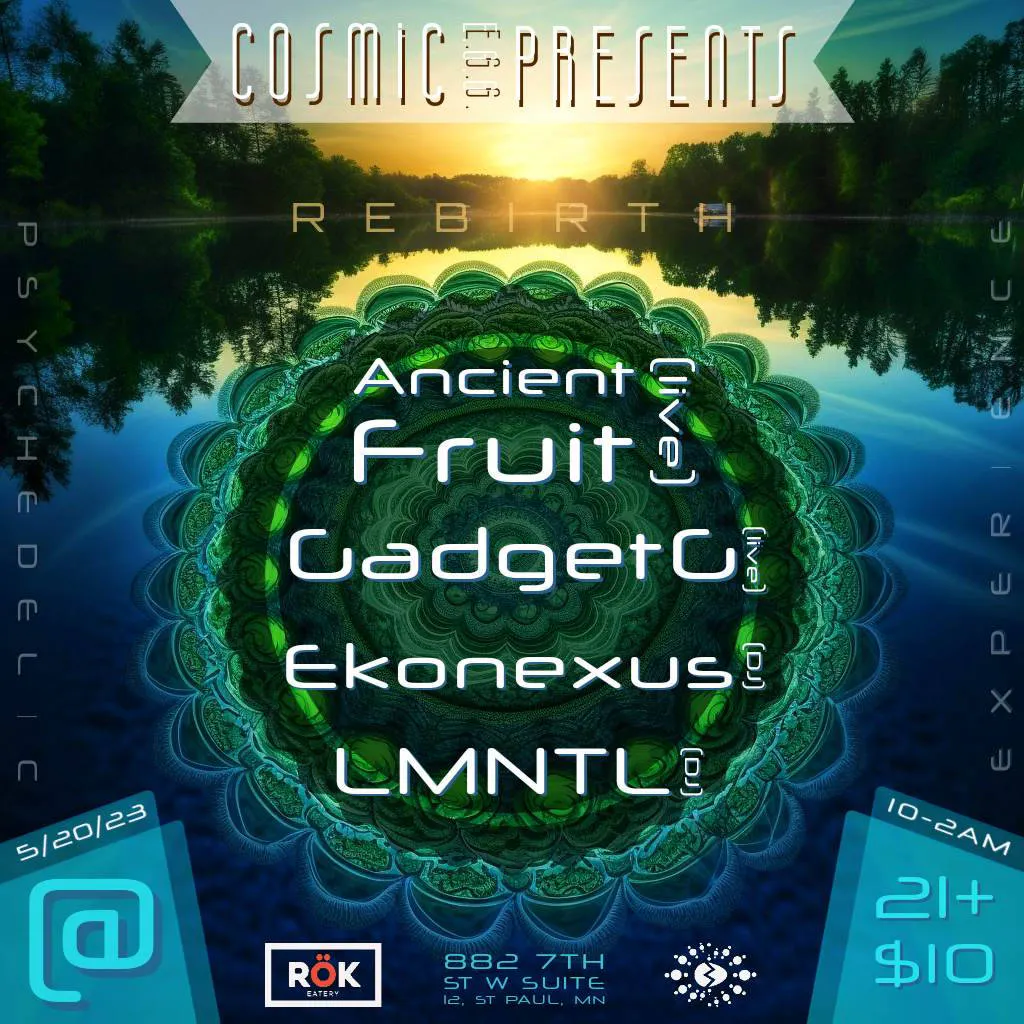 Cosmic E.g.g. presents: REBIRTH event banner
