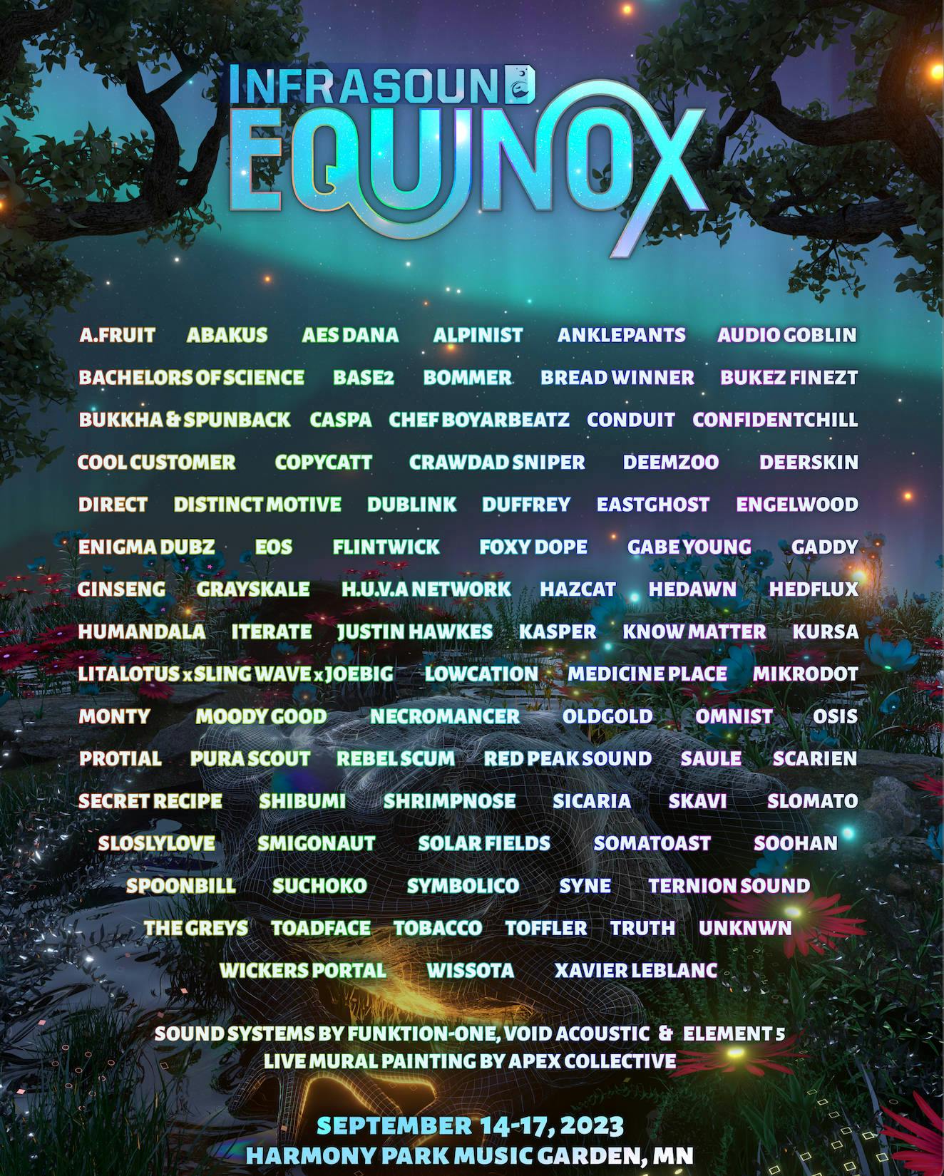 Infrasound Equinox 2023 event banner
