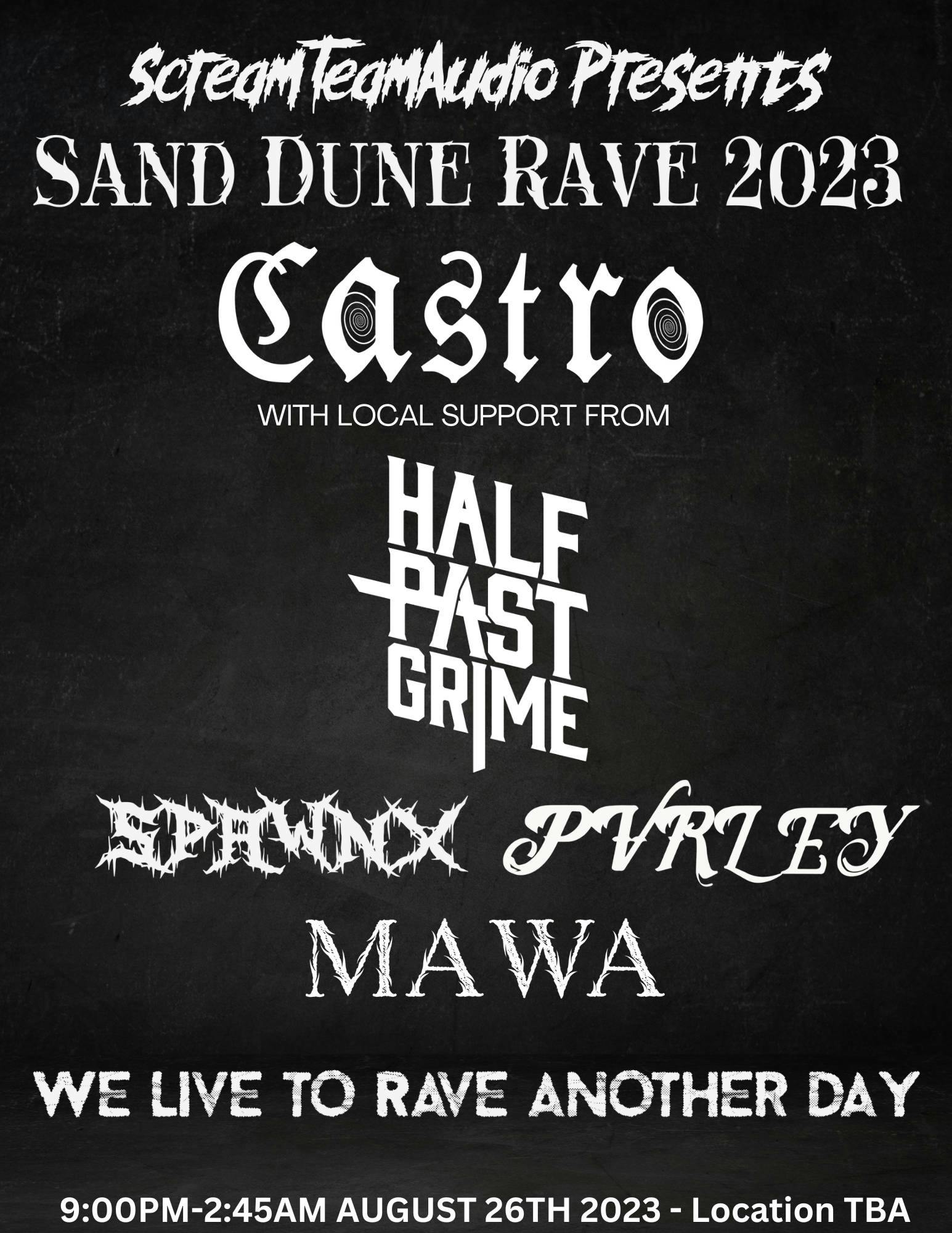 Sand Dune Rave 2023 event banner