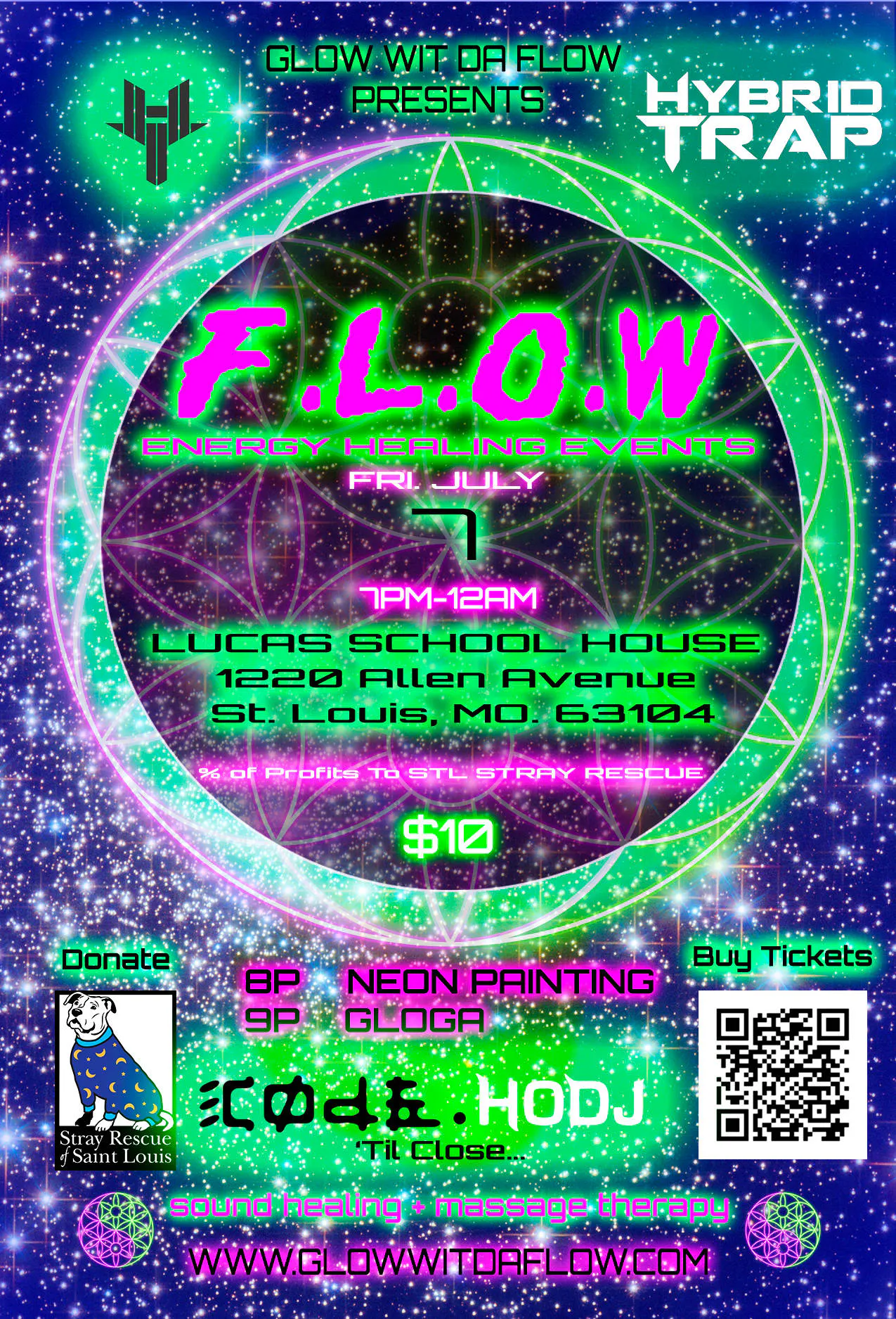 FLOW FRIDAYS event banner