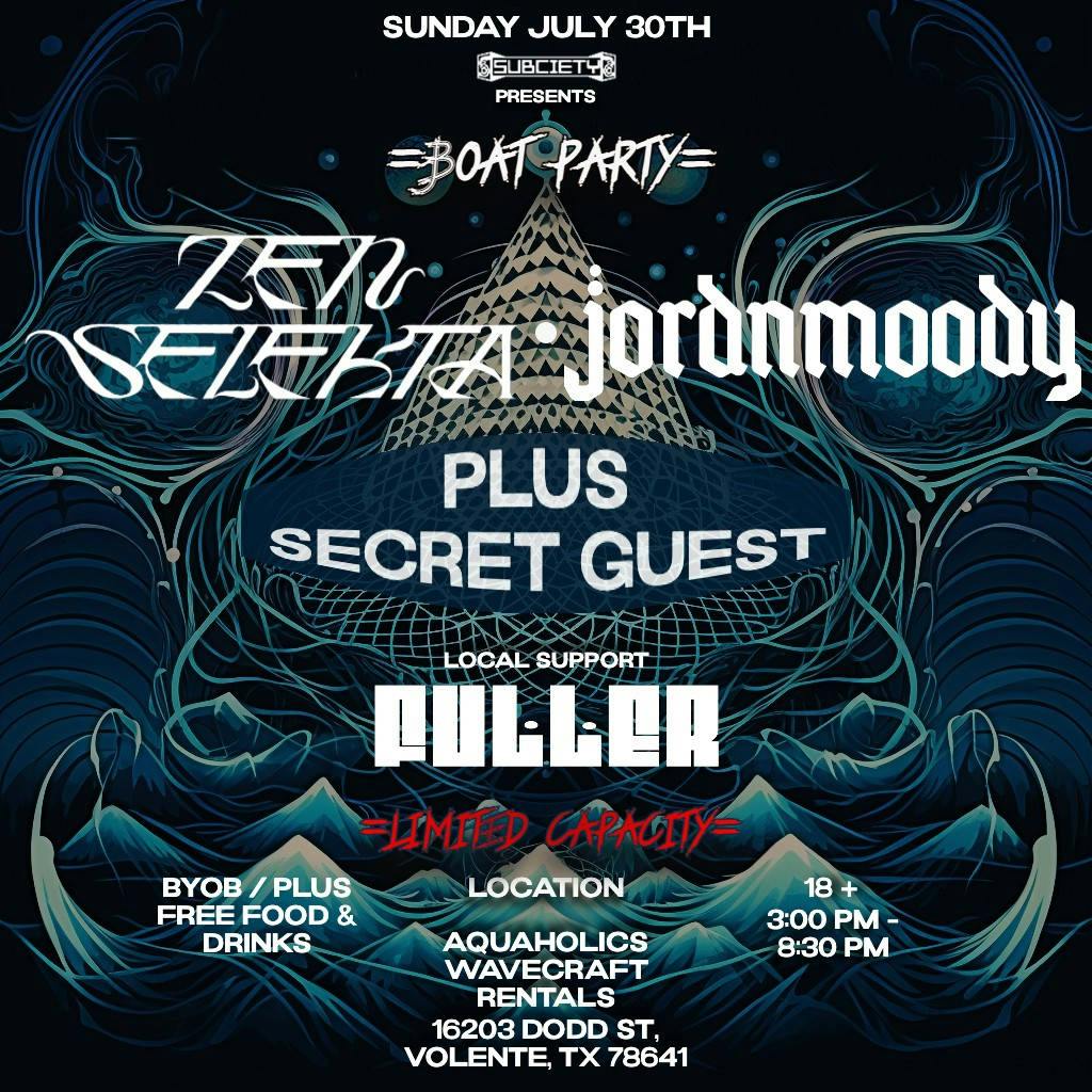 Subciety Presents: Zen Selekta x Jordnmoody Boat Party | The Ticketing Co.