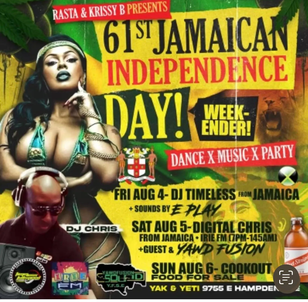 Jamaican independence  event banner