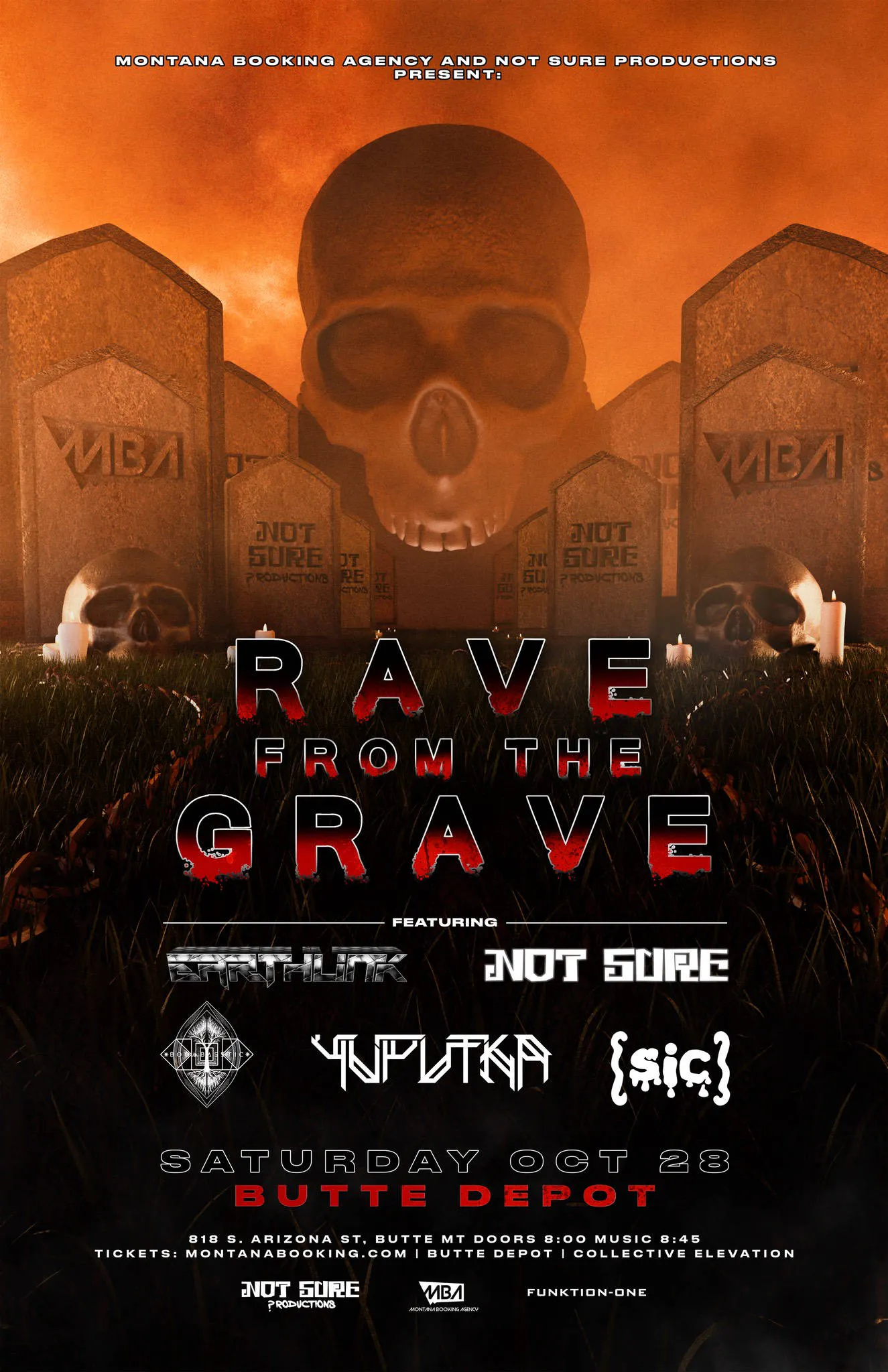 Rave from the Grave event banner