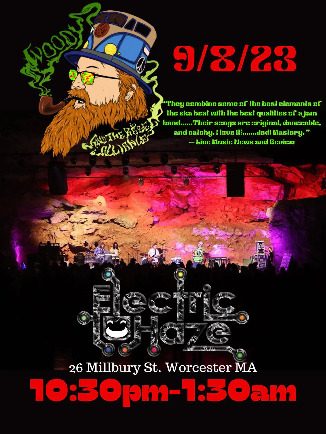 Woody and the Rebel Alliance event banner