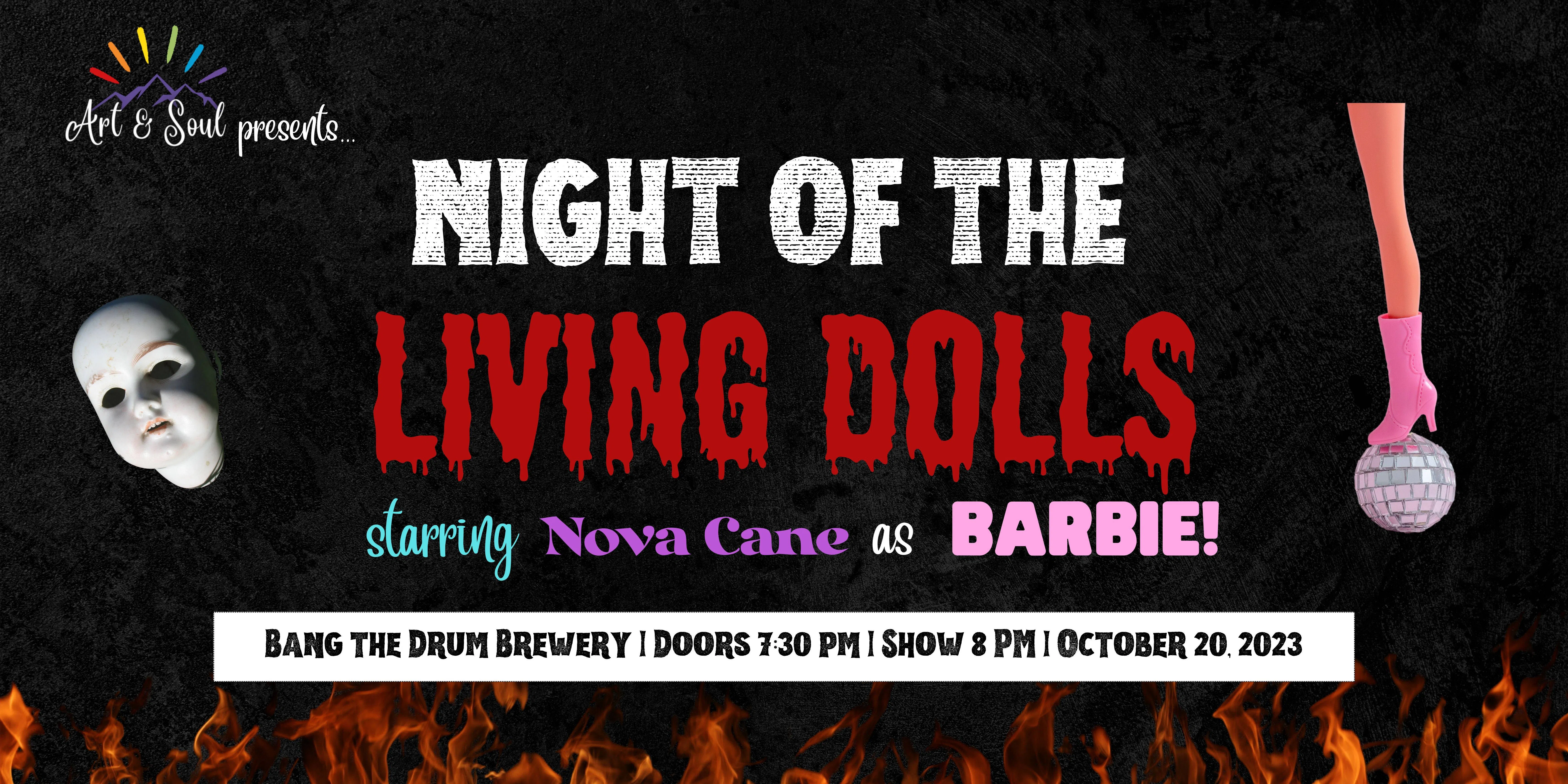 Night of the Living Dolls event banner