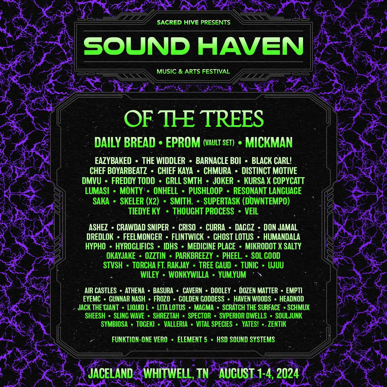 Sound Haven 2024 event banner