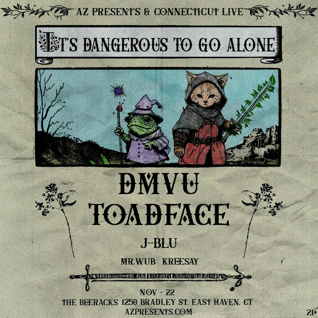 DMVU and Toadface’s "IDTGA" East Haven event banner